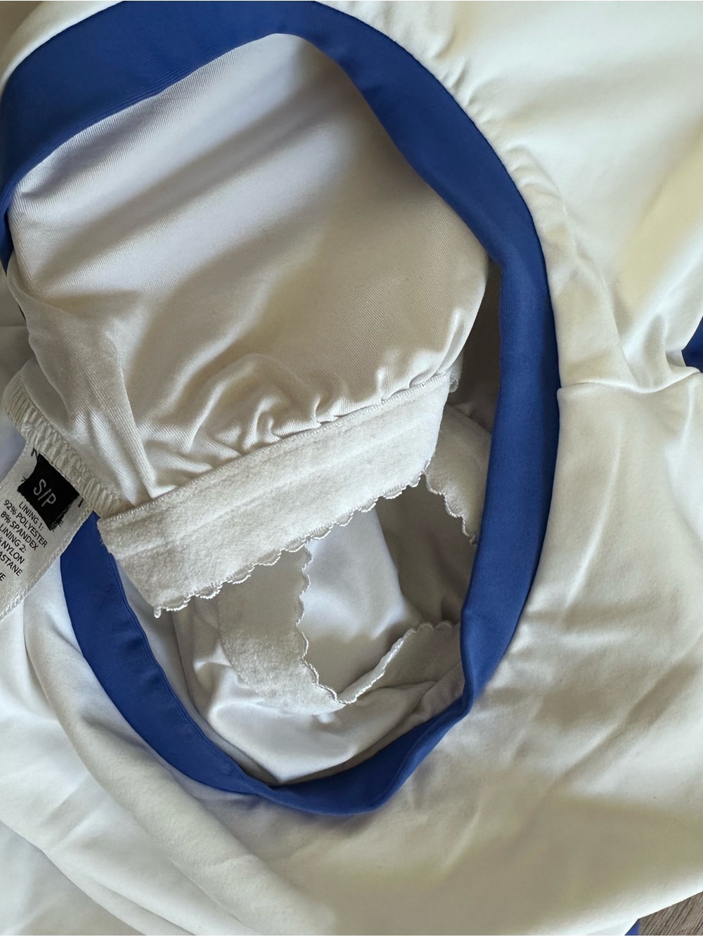 MICHI White Tennis Dress with Blue Trim - Picture 10 of 11